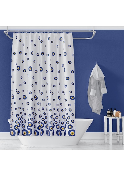 Zethome Günce Banyo Duş Perdesi 3795 Tek Kanat 1x100x200 Çok Renkli