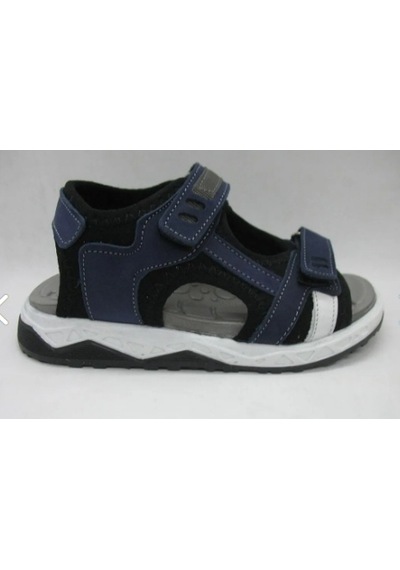Toddler 490 Lacivert Doğal Deri Anatomik Taban Çocuk Sandalet 30-35 Lacivert