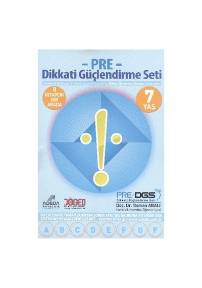 Pre Dikkati Güçlendirme Seti 1.sınıf 7 Yaş