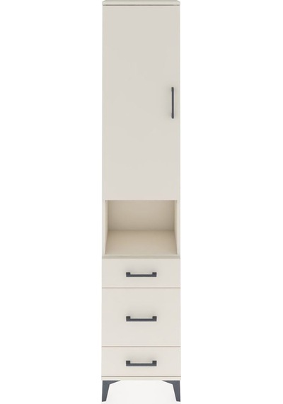 Arges Dolap 3 Raflı 3 Çekmeceli Tek Askılı 44x30x221 Aytaşı-a... Aytaşı