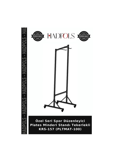 Özel Seri Spor Düzenleyici Plates Minderi Standı Tekerlekli Krs-157 Pltmat-100 Çok Renkli