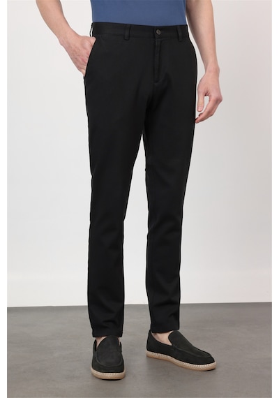 İmza Siyah Yan Cep Düz Paça Armürlü Slim Fit Pamuklu Chino Pantolon 1003260161 İmza Siyah Yan Cep Düz Paça Armürlü Slim Fit Pamuklu Chino Pantolon 1003260161