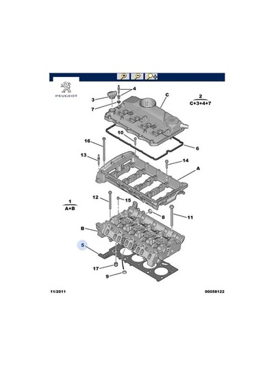 Silindir Kapak Contasi 1.15mm 2 Çentik Boxer-transit V347