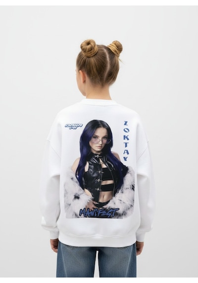 Seabubbles Manifest Zoktay Kız Çocuk Sweatshirt BEYAZ
