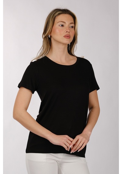 Daıdo Kadın T-shirt 19y311900981 Siyah