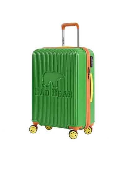Bad Bear Logo Yeşil Orta Boy Tekerlekli Abs Valiz 64 Lt. - Yeşil