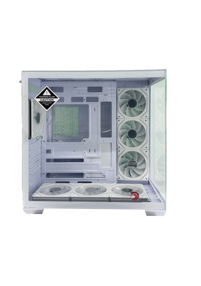 Zoko Emperor Beyaz 7x12cm Argb Fanlı Atx Gaming Akvaryum Kasa