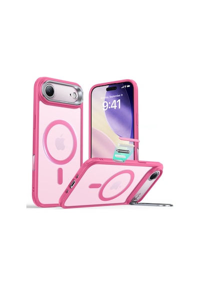 Esr Apple Uyumlu iPhone 17 Air Classic Hybrid Magsafe Standlı Kılıf - Kamera Kontrol Buton - Buzlu Pembe Buzlu Pembe Esr Apple Uyumlu iPhone 17 Air Classic Hybrid Magsafe Standlı Kılıf - Kamera Kontrol Buton - Buzlu Pembe Buzlu Pembe