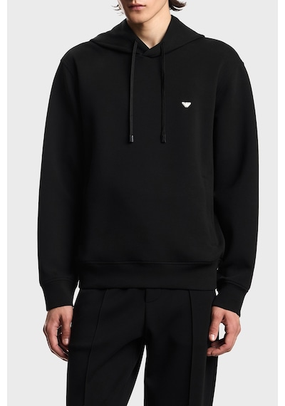 Emporio Armani Logolu Pamuk Karışımlı Kapüşonlu Sweat Erkek Sweat Em004531 Af10013 Uc001 Siyah