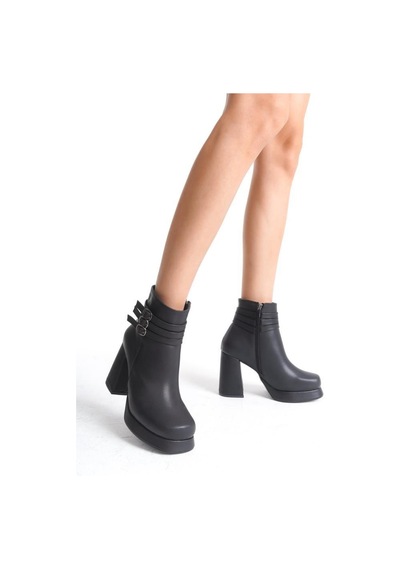 Papuçcity Sprs 02982 Kadın 9,5 Cm Platform Topuklu Bot 001