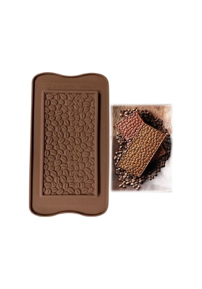 Silikon Çikolata Kalıbı Kahve Çekirdeği Bar Goldcakes
