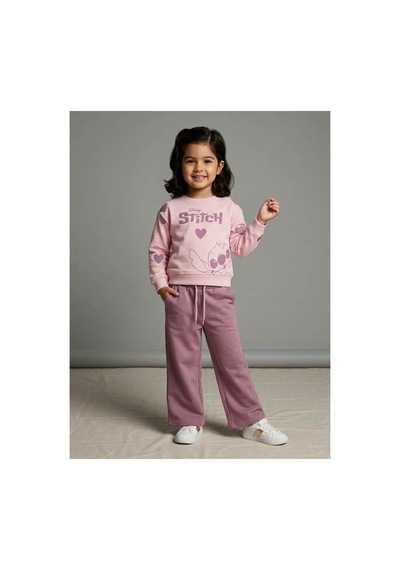 Uğur Bebe Kız Çocuk Eşofman Takımı Stitch Desenli %100 Pamuk Pembe Pudra Renk Geniş Paça 2 Li Spor Takım Şık Kombin Pembe Pudra Pembe Pudra Uğur Bebe Kız Çocuk Eşofman Takımı Stitch Desenli %100 Pamuk Pembe Pudra Renk Geniş Paça 2 Li Spor Takım Şık Kombin Pembe Pudra Pembe Pudra