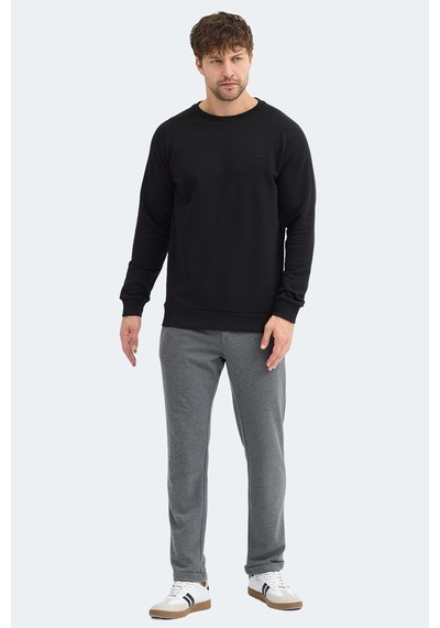 Slazenger Nadav Erkek Siyah Sweatshırt Siyah