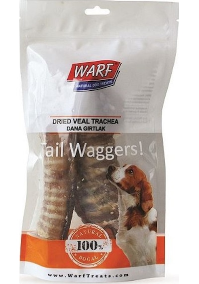 Warf Kurutulmuş Dana Gırtlak Köpek Ödülü 2 x 120 G Warf Kurutulmuş Dana Gırtlak Köpek Ödülü 2 x 120 G