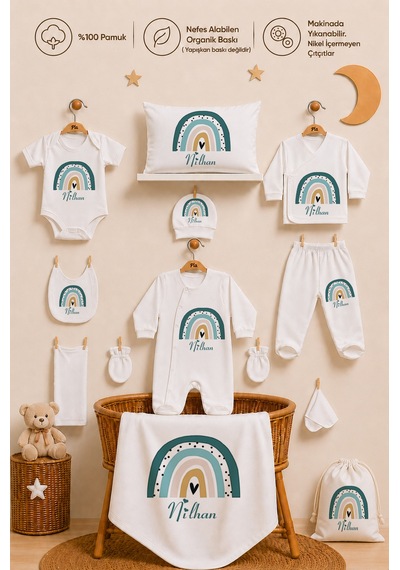 Pia Baby Erkek Bebek Yenidoğan Hastane Çıkışı 12 Parça %100 Pamuk İsme Özel Organik Baskılı Kıyafet Keseli Set 109511k3x Ekru Pia Baby Erkek Bebek Yenidoğan Hastane Çıkışı 12 Parça %100 Pamuk İsme Özel Organik Baskılı Kıyafet Keseli Set 109511k3x Ekru