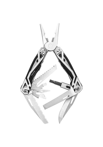 Rocktol Kamp 21 Fonksiyonlu Multitool Pense Kılıflı Siyah - Gri