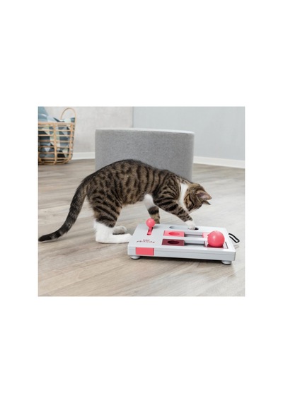 Kedi Zeka Oyuncağı 4 Farklı Zorluk Modüllü İnteraktif Eğitim Oyuncağı 25 20 Cm