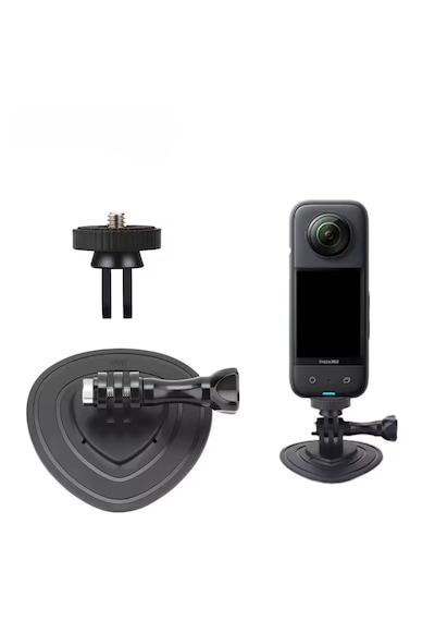 Aksiyon Kamera Yapıs Kanlı Esnek Montaj Aparatı Insta360 X5/x4/ace Pro 2/osmo/ Pocket 3/4 /action 5/ Gopro 13 Siyah