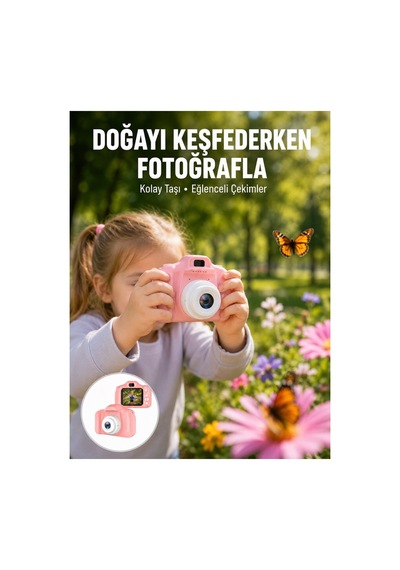 Mini Hd Video Kamera Fotoğraf Çekimli Şarj Edilebilir Bataryalı Genişletilebili - Hs08377274-3 Renkli