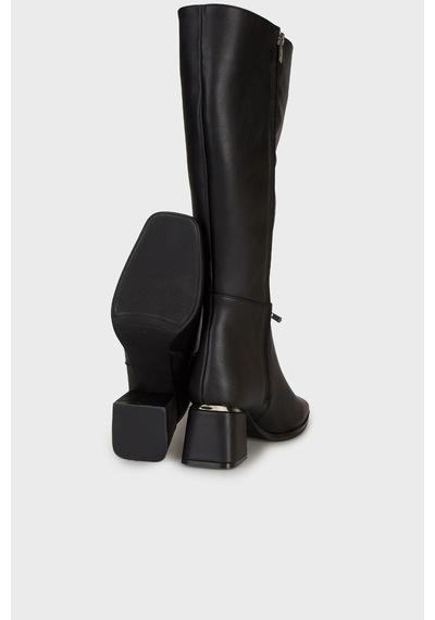 Pierre Cardin Bayan Çizme Pc54986 Siyah Cilt Siyah Cilt