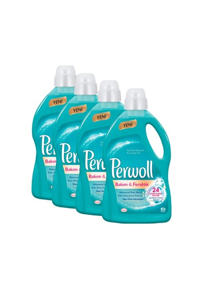 Perwoll Bakım & Ferahlık Sıvı Çamaşır Deterjanı 50 Yıkama 4 x 3 L Perwoll Bakım & Ferahlık Sıvı Çamaşır Deterjanı 50 Yıkama 4 x 3 L