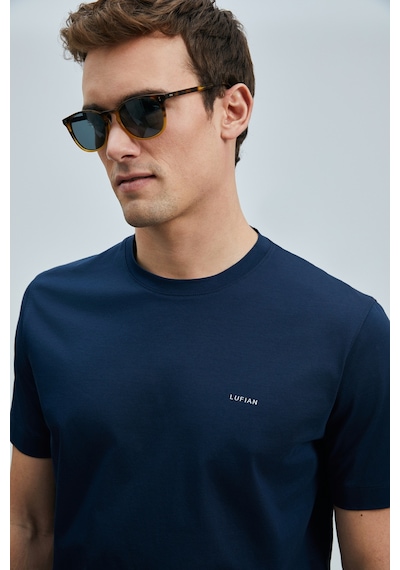 Lufian Bran Modern Grafik T- Shirt Lacivert Lacivert 111020262100200 Lacivert