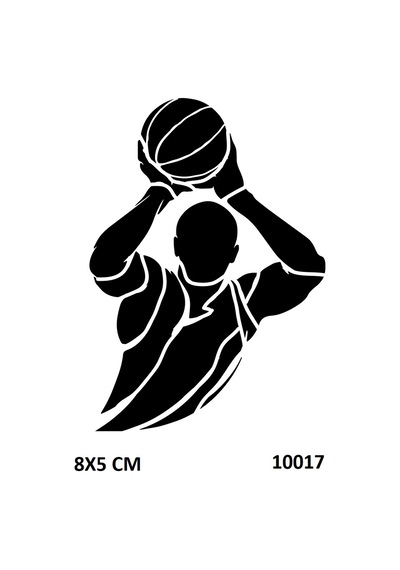 Airbrush Tattoo Basketbol Skor Modeli Yapışkanlı Stencil Süsleme Ve Boyama Kalıbı