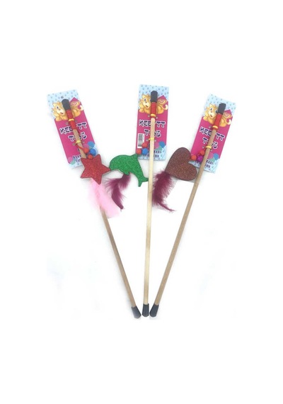 Peluş Oyuncaklı Kedi Oltası 35 Cm