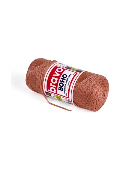 Boho Polyester Makrome İplik 2 Mm 200 Gr 230 Metre No: 4 Renk Kodu: 71 Pudra