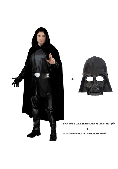 Go İthalat Star Wars Luke Skywalker Pelerini Yetişkin Ve Maskesi 18+ Yaş