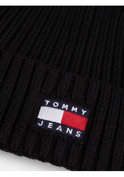 Tommy Hilfiger Erkek Marka Logolu Günlük Kullanıma Uygun Siyah Bere Am0am13669 Bds