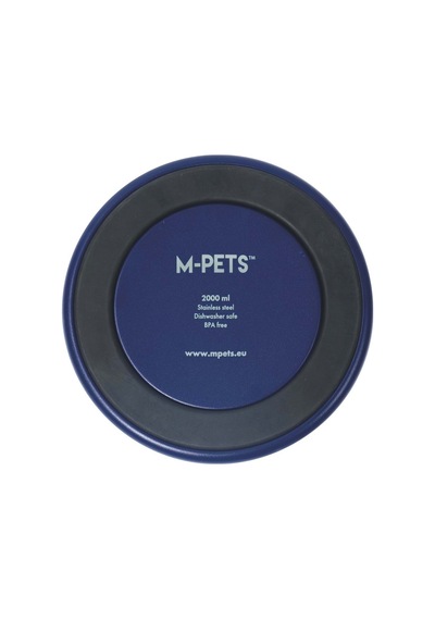M-pets Eskımo Çift Cidarlı Mama Kabı 2l Blue