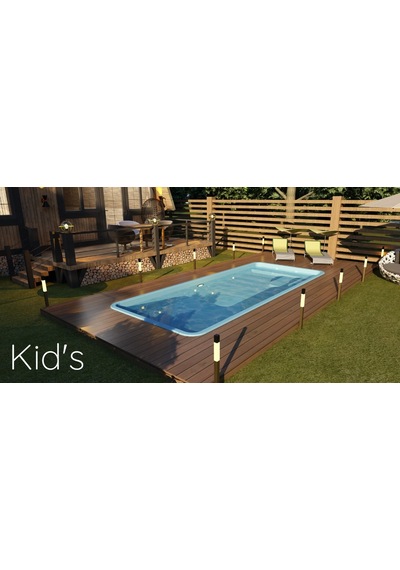 Fiber Hazır Havuz Kid's Model 2,20 X 5,20 X 0,70 Mt - 6,15 M3 - Toptancıyızbiz