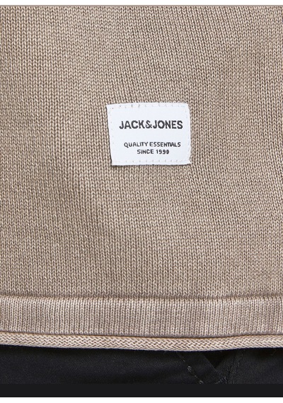 Jack & Jones Soluk Efektli Kazak-leo 12174001 Crockery Krem