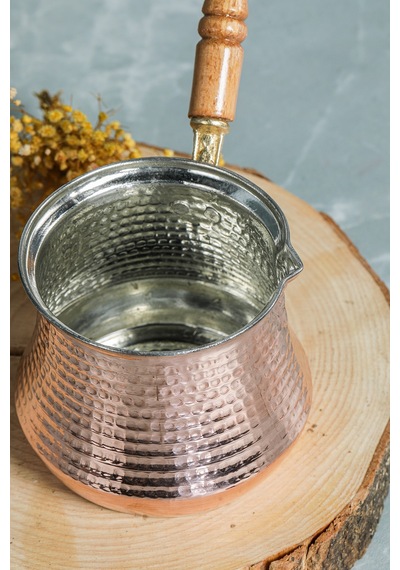Cooker 400 Ml Dövme Bakır El Yapımı Cezve Kahve Cezvesi Bk015