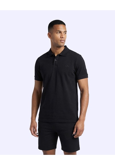 Kappa Fausto Erkek Siyah Regular Polo Yaka Tişört