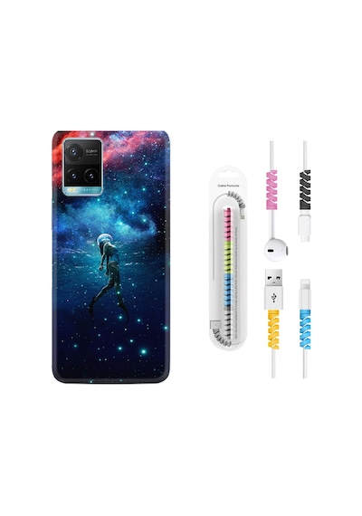 Vivo Y33S Kılıf Kablo Koruyuculu Deep Woman 1844
