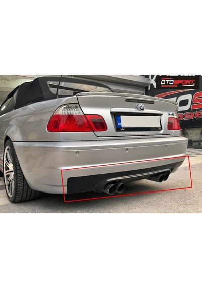 Bmw E46 M3 Arka Tampon Difüzör Fiberglass Boyasız