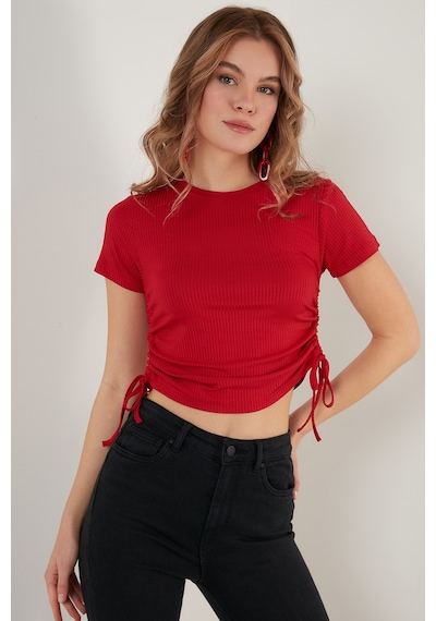 Lela Bayan Bluz 5864010 Kırmızı Kırmızı