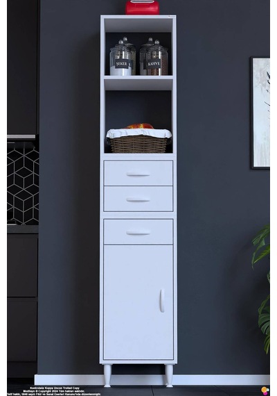 Miray 35 Cm Mutfak Standı Mutfak Rafı Çok Amaçlı Dolap Beyaz Kiler Erzak Dolabı 35x194x32 Cm Miray 35 Cm Mutfak Standı Mutfak Rafı Çok Amaçlı Dolap Beyaz Kiler Erzak Dolabı 35x194x32 Cm