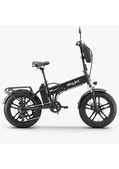Skyjet Trvııı Pro 1000w Elektrikli Bisiklet Ayna Çanta Ve El Gazı Hediyeli Siyah