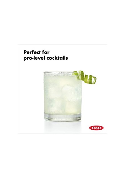 Oxo - Good Grips Soyma Bıçaklı Limon Rendesi Ve Limon Kabuğu Soyma Aleti, Siyah 12v