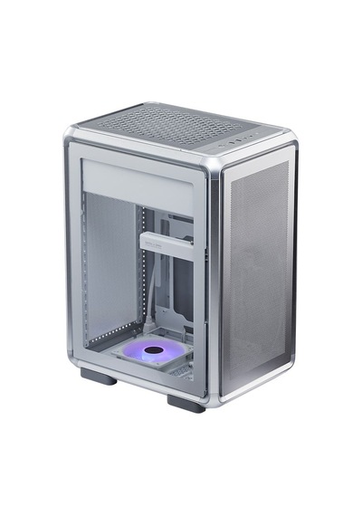 Coolermaster Masterframe 400 Mesh Sılver Tg Mf400m-shnn-s00 Argb Gaming Micro-atx Pc Kasası