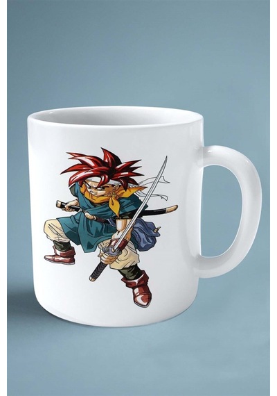 Chrono Trigger Oyun Baskılı Kupa Bardak Çift Taraflı Kişiye Özel Model 7 Çok Renkli