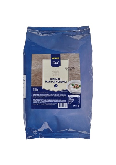 Metro Chef Kremalı Çorba 3 Kg - Pratik Toz Çorba Tarı