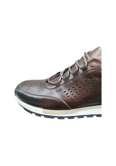 Güvener King Shoes Deri Spor Erkek Ayakkabı Kahverengi