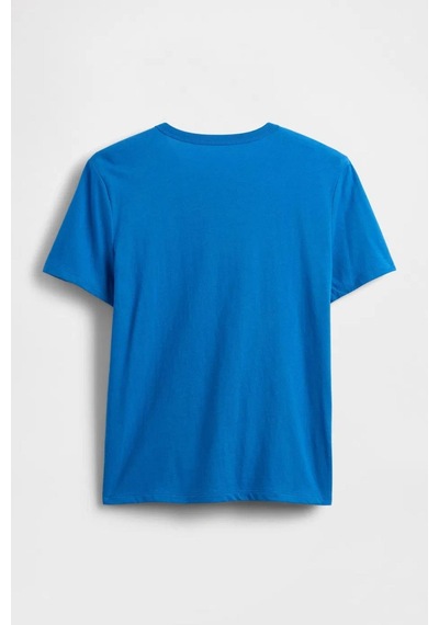 Gap Erkek Çocuk Logo Detaylı Mavi T-shirt-13468 Mavi