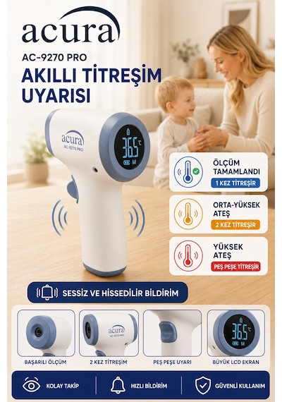 Acura Ac-9270 Pro Titreşimli Profesyonel Ateş Ölçer