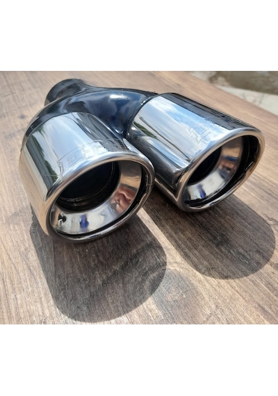 76 LIK ÇİFTLİ KROM İÇİ DOLU SOL ÇIKIŞLI 76 MM ÇİFTLİ KROM SOL
