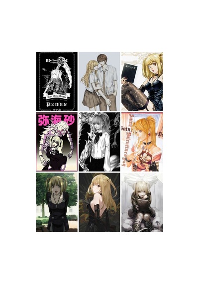 Death Note - Misa Amane 1 No 9 Lu Fotokart Seti